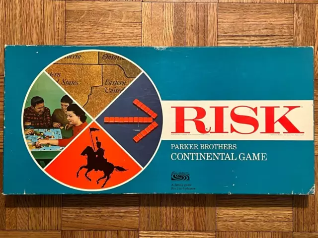 Vintage Parker Bros Risk Continental Board Game 1959/63 Version