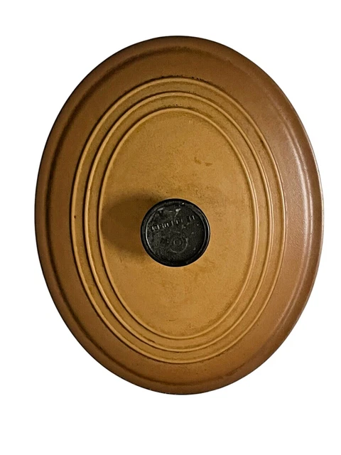 POÊLON CASSEROLE LE CREUSET VINTAGE ORANGE FONTE MADE IN FRANCE 20CM AVEC COUVERCLE