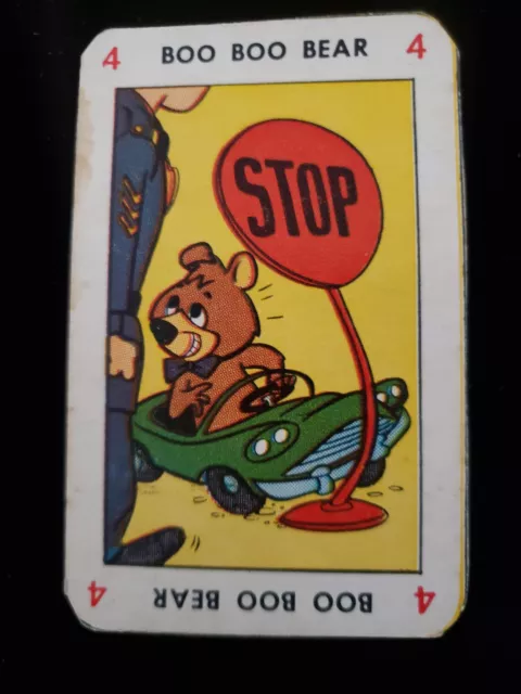 1959 Kelloggs Cartoon Series Cereal Card Boo Boo Bear #4