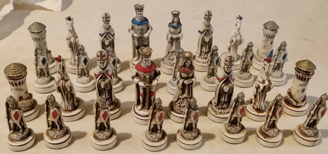 Jeu D'échecs Ancien Vietnam Indochine - Complet, Sans Marque, Pièce De Collection