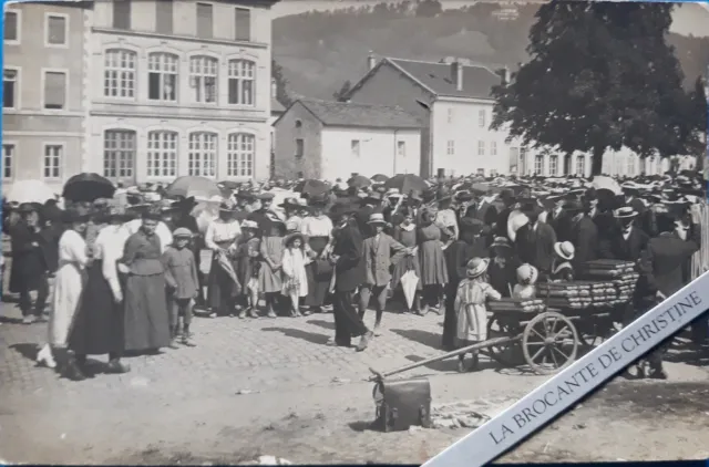 CPA DU VAL-D'AJOL Foire aux bestiaux  88 Vosges Non Ecrite  Carte Photo N°717/76