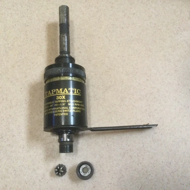 TAPMATIC #0-1/4" REVERSIBLE TAPPING HEAD ATTACHMENT w/ 1/2" SHANK - #30X