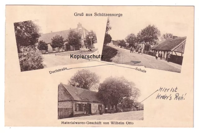 alte Ak 1936 Gruss aus Schützensorge,Region Vietz Ostbahn Kreis Landsberg Warthe