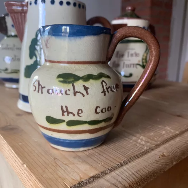 Nice Little Cream Jug / Milk Jug Torquay Ware Devon Motto Ware