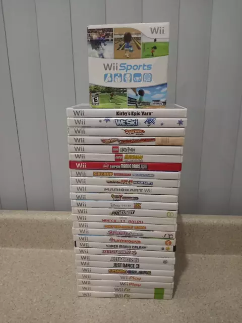 Lot Of 27 Nintendo Wii Games UNTESTED SCRATCHED Read description!