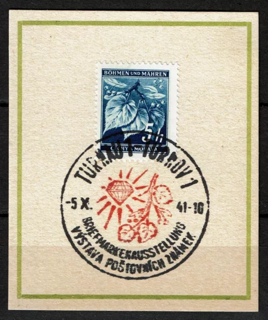 Böhmen und Mähren, Sonderstempel "Turnau - Briefmarkenausstellung"