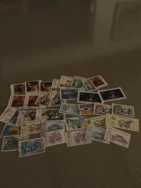 FRANCE lot de timbres avec surtaxe oblitere