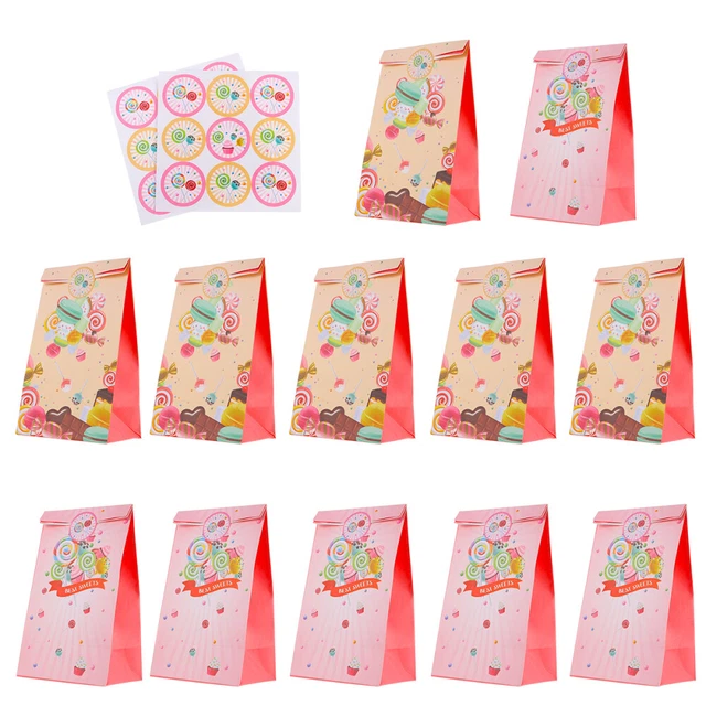 12pcs papier cadeau sac pochette de bonbons boîtes de bonbons exquises boîtes