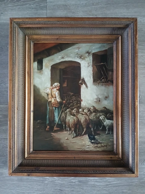 Cleck ANCIEN TABLEAU HST J. Cleck Ecole Anglaise Du XIXème EUR 649,00 ...
