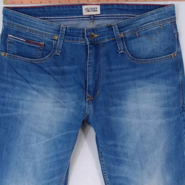 Mens Tommy Hilfiger RYAN Stretch Straight Blue Jeans W36 L34