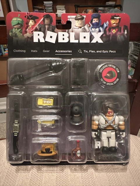 Roblox Avatar Shop TIX, FLEX, & EPIC PECS Action Figure w/ Code