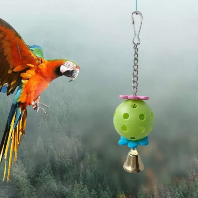 Pet Bird Bites Toy Parrot Chew Ball Swing Cage Hanging Cockatiel Parakeet Toys