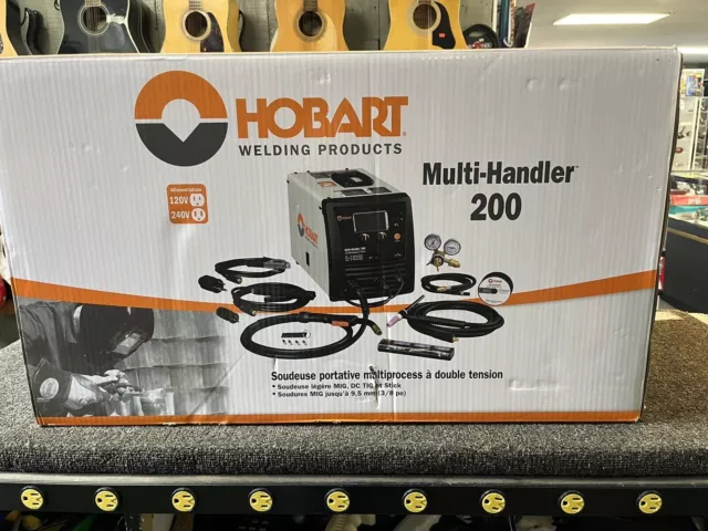 Hobart 500578 Multi-Handler 200 Multi-Process Welder w/ 120/240V Plug & MIG Gun