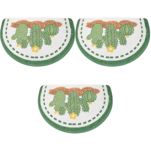 3x Alfombra de baño pequeña única con luz reutilizable para decorar la puerta de entrada al hogar