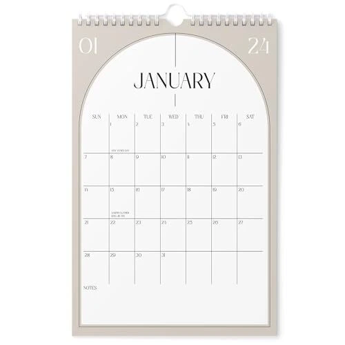 CALENDAR 2024 Vertical 11x17 2024 Wall Calendar Large Jan 2024 Jun