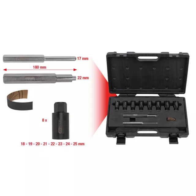 KS Tools Radsicherungs-Demontageset, 10-tlg, 913.1480