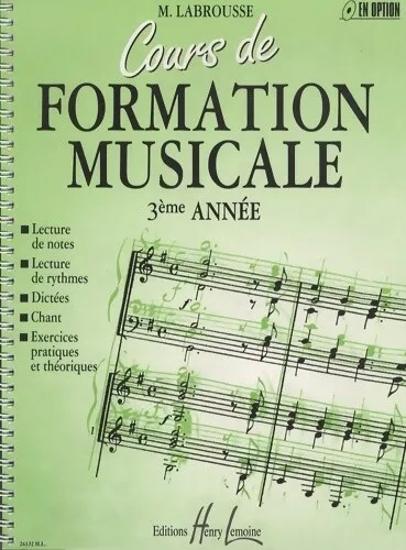 3580365 - Cours de formation musicale volume 3 - Marguerite Labrousse