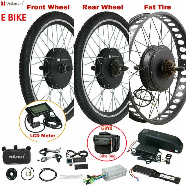 VOILAMART ELECTRIC BICYCLE Front/Rear Wheel E Bike Motor Conversion Kit