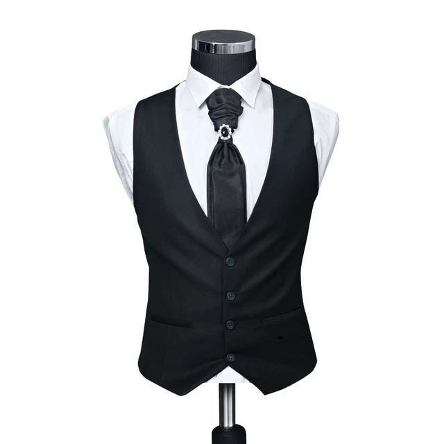 Tuikayoo 3-teiliger Nadelstreifen-Anzug Slim Fit – Elegantes Set Für Business & Hochzeit