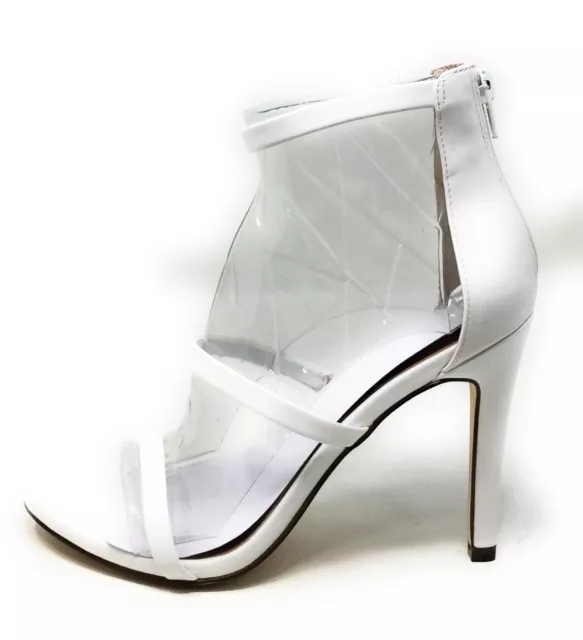 Call It Spring Womens Astoelian Ankle Strap Sandals White Leather Size 8.5