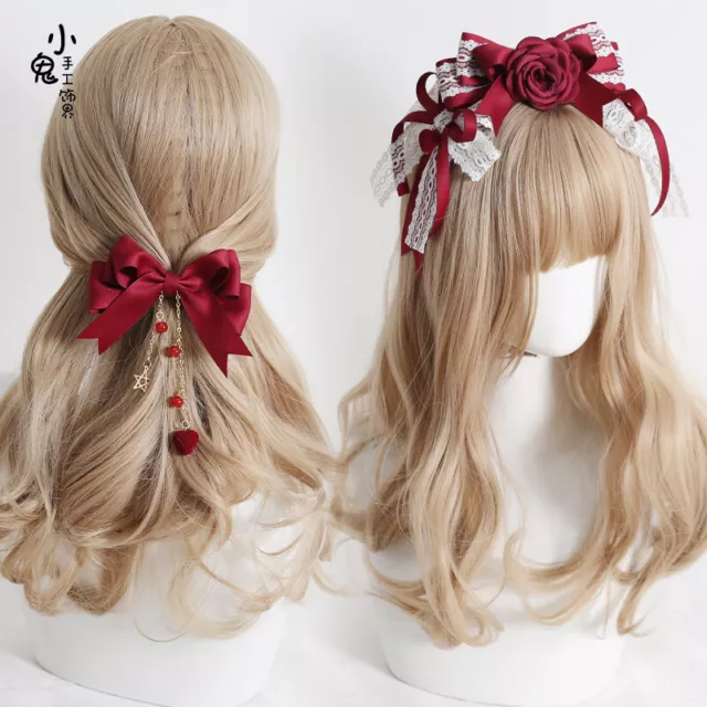 Sweet Lolita Girl Cute Accessory China Fashion Hairpin Bowknot Hair Accessories