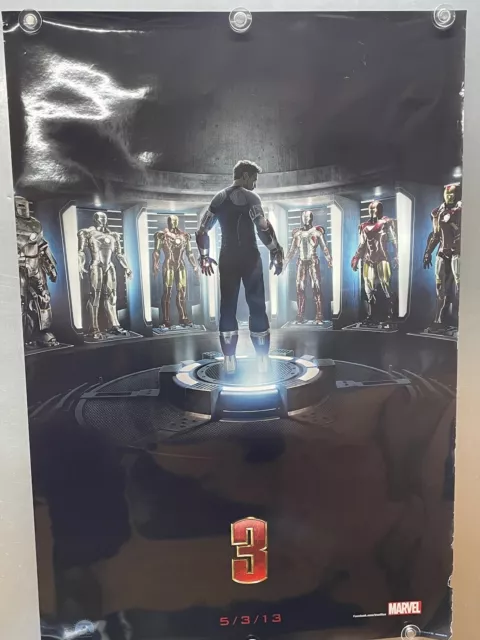 Iron Man 3 Advance D/S 27 x 40 Movie Poster see pics