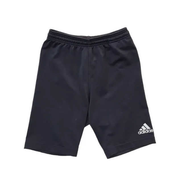 Pantaloncini sportivi Adidas neri con cordino Regno Unito età ragazzo 9-10 anni W24 AA190