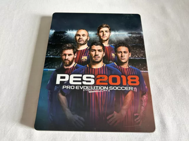 Pro Evolution Soccer PES 2018 PS4 Steelbook Barcelona Premium Edition EXC  COND