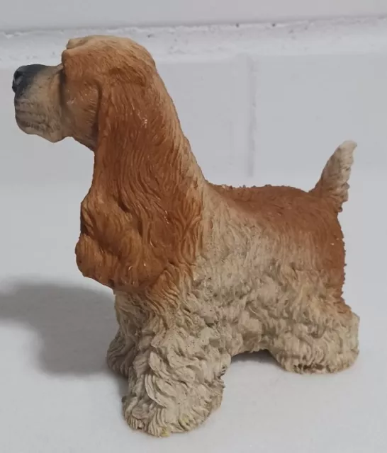 CERAMIC COCKER SPANIEL DOG FIGURINE, 5 Inches By 5 Inches. 2