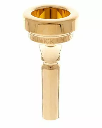 Denis Wick bocchino trombone penna larga 4880 Classic gold plated 5ABL