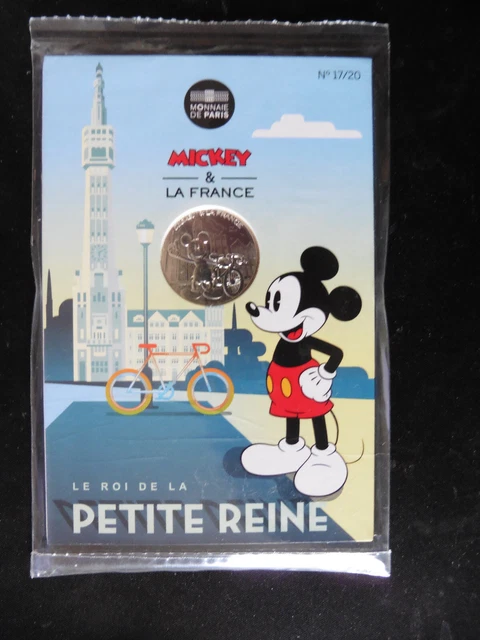 Piece De 10 Euros Argent - Mickey Le Roi De La Petite Reine - Neuf Sous Blister