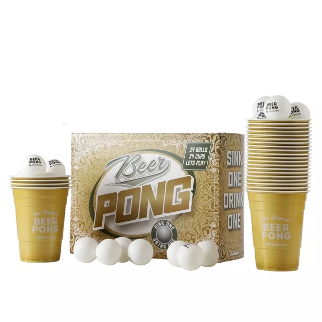 Beer Pong Set 48 pc Wedding Edition Adult Indoor Hen Party Game Drinking Fun