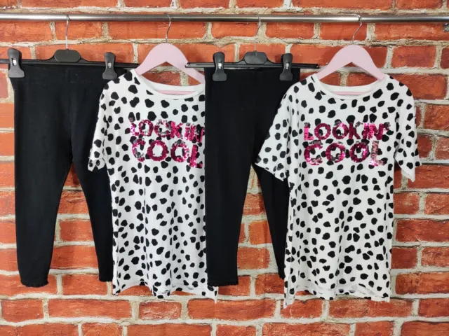 Girls Bundle Age 5-6 Years 100% Next Twin Set Leggings T-Shirt Dalmation 116Cm