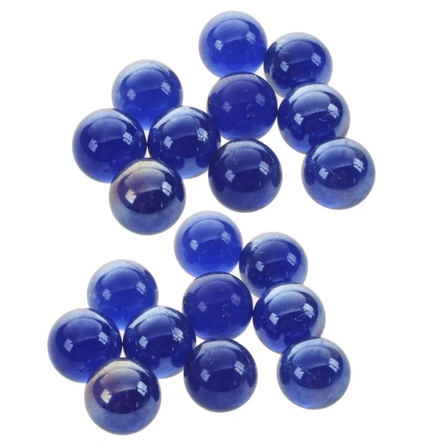 20 Pcs Marbles 16mm Glass Marbles Knicker Glass Balls Decoration Toy Dark  B9V4