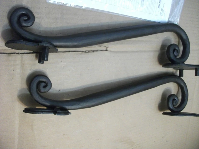 cantera hand forged   Iron Scroll Door Pull Handles (Pair) 5