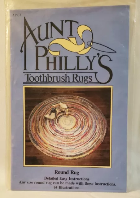 NUEVAS alfombras para cepillo de dientes de tía Filadelfia - alfombra redonda 14 ilustraciones patrón sin cortar