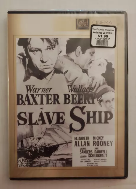 SLAVE SHIP DVD 1937 Tay Garnett Warner Baxter Elizabeth Allan Mickey Rooney NEW