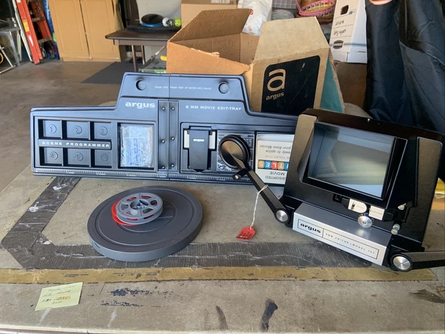 Argus 8mm Movie editing outfit No. 767 with Edit Tray