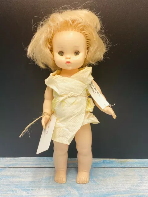 Rare 1966 Effanbee Doll Pumkin Sleepy Eye Jointed All Vinyl Rooted Hair 12" #441