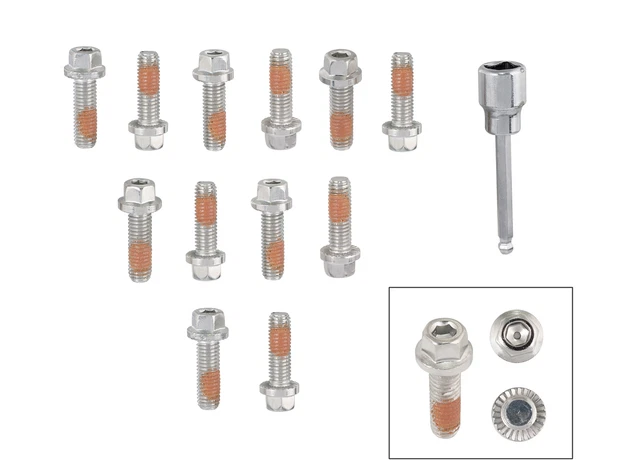 Mr. Gasket 2235G Mr. Gasket Headlock Locking Header Bolts - M8-1.25 x 25mm - ...