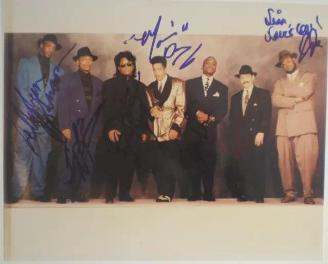 Hand Signed  Photo-Morris Day Plus 6 Members Of The "Time" John Brennan