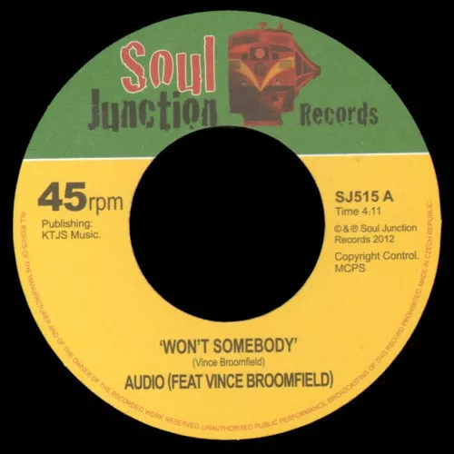 Audio  Featuring Vince Broomfield - Won't Somebody (7", Single)
