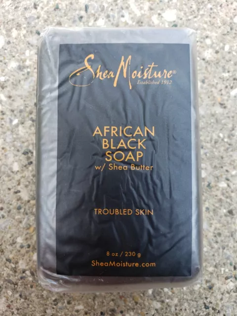 Shea Moisture African Black Soap with Shea Butter - 8oz