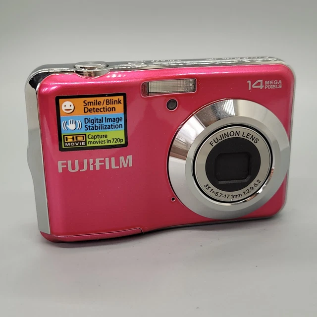 Fujifilm Finepix AV200 14,0 megapixel fotocamera digitale compatta rosa testata 2