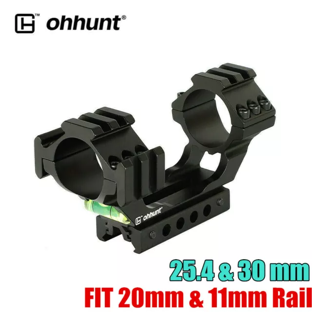 ohhunt 1 inch 30mm Scope Mount Rings Side Rail Fit 11mm Dovetail 20mm Picatinny