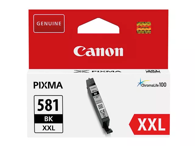 CARTOUCHE CANON 581XXL NOIRE / cli581 bk 581 xxl noir pas magenta cyan jaune 580