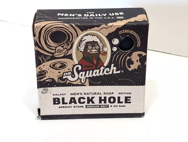 Black Hole Medium Grit Dr Squatch Galaxy Collection Limited Edition Soap 5Oz Bar