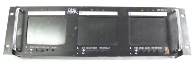 TOTEVISION LCD-500x3 Rack Mount NTSC/PAL 5.6" TFT LCD Monitor - As Is
