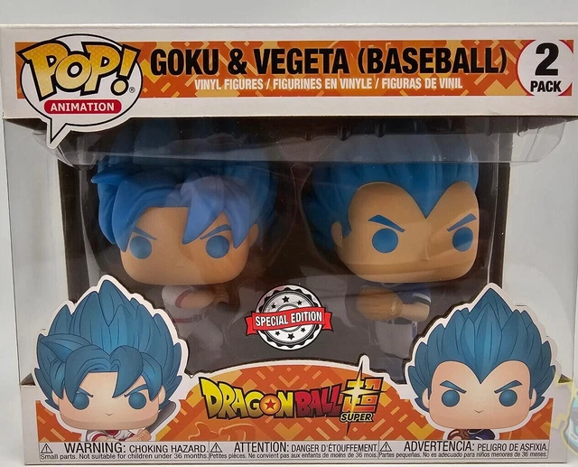DRAGON BALL SUPER Funko POP! Goku & Vegeta (baseball confezione da 2