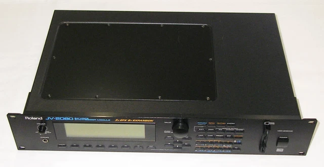 Roland 64 Voice Synthesizer Rack Mount MIDI module JV-2080 Fonction Testée...